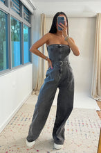 Load image into Gallery viewer, Lorena Denim Jumpsuit- Washed Black
