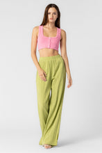 Load image into Gallery viewer, Lime Textured Side Slit Pant
