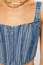 Load image into Gallery viewer, Denim Bustier Top
