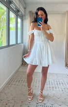 Load image into Gallery viewer, Meet Me in Capri Eyelet Mini Dress
