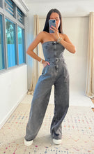 Load image into Gallery viewer, Lorena Denim Jumpsuit- Washed Black
