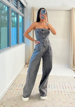 Load image into Gallery viewer, Lorena Denim Jumpsuit- Washed Black
