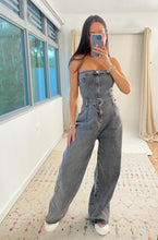 Load image into Gallery viewer, Lorena Denim Jumpsuit- Washed Black
