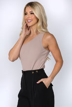 Load image into Gallery viewer, Rib Bodysuit- Nude Mocha
