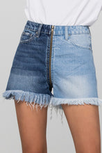 Load image into Gallery viewer, Two-tone Denim Shorts
