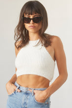 Load image into Gallery viewer, Eliza Crop Halter Knit Top
