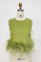 Load image into Gallery viewer, Green Feather Blouse
