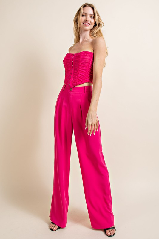 Estella Trousers- Fuschia