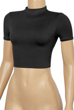 Load image into Gallery viewer, Black High neck basic top
