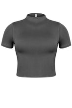 Load image into Gallery viewer, Black High neck basic top
