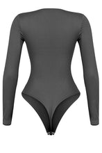 Load image into Gallery viewer, Black Long-sleeve Bodysuit
