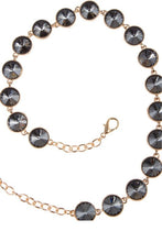 Load image into Gallery viewer, Hematite Jewel Chain Belt
