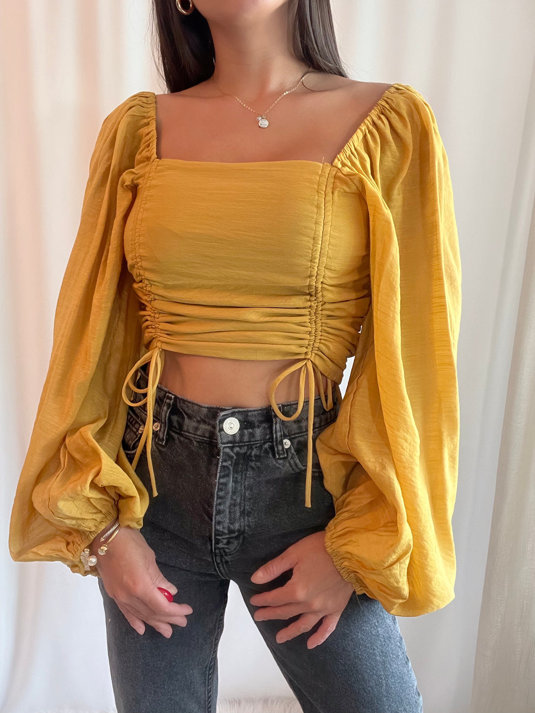 Marcela Top- Mustard