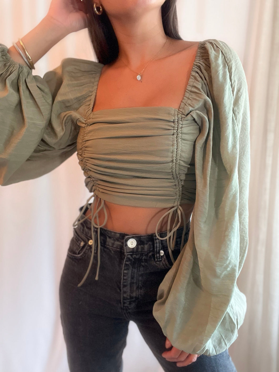 Marcela Top- Olive