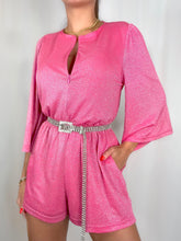 Load image into Gallery viewer, Fuchsia Shimmer Romper
