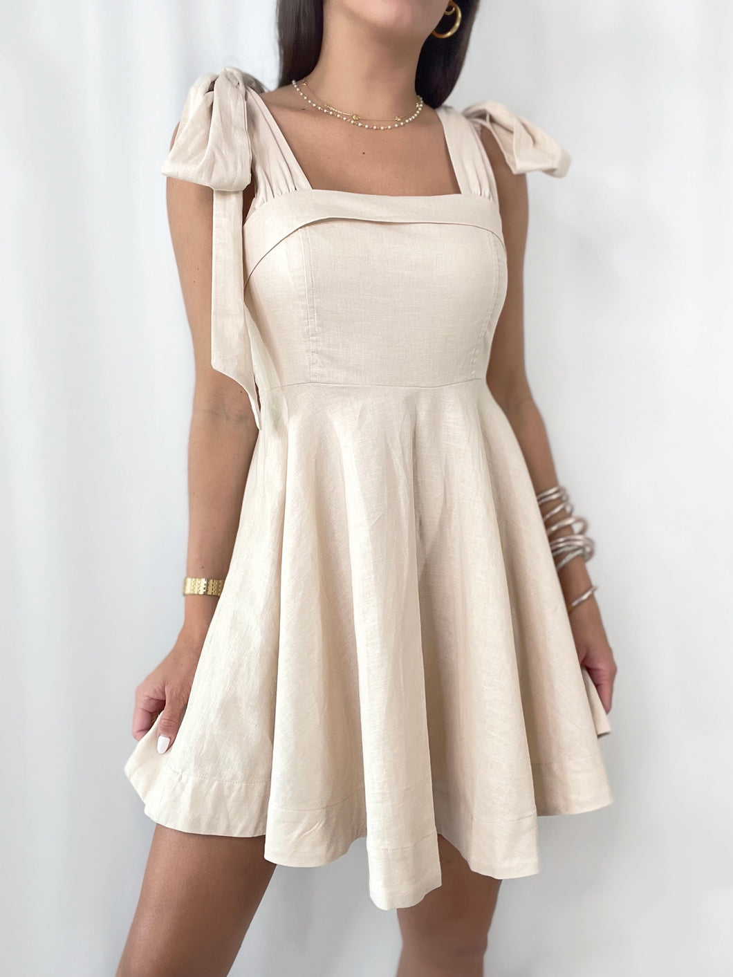 Nolana Dress- Taupe