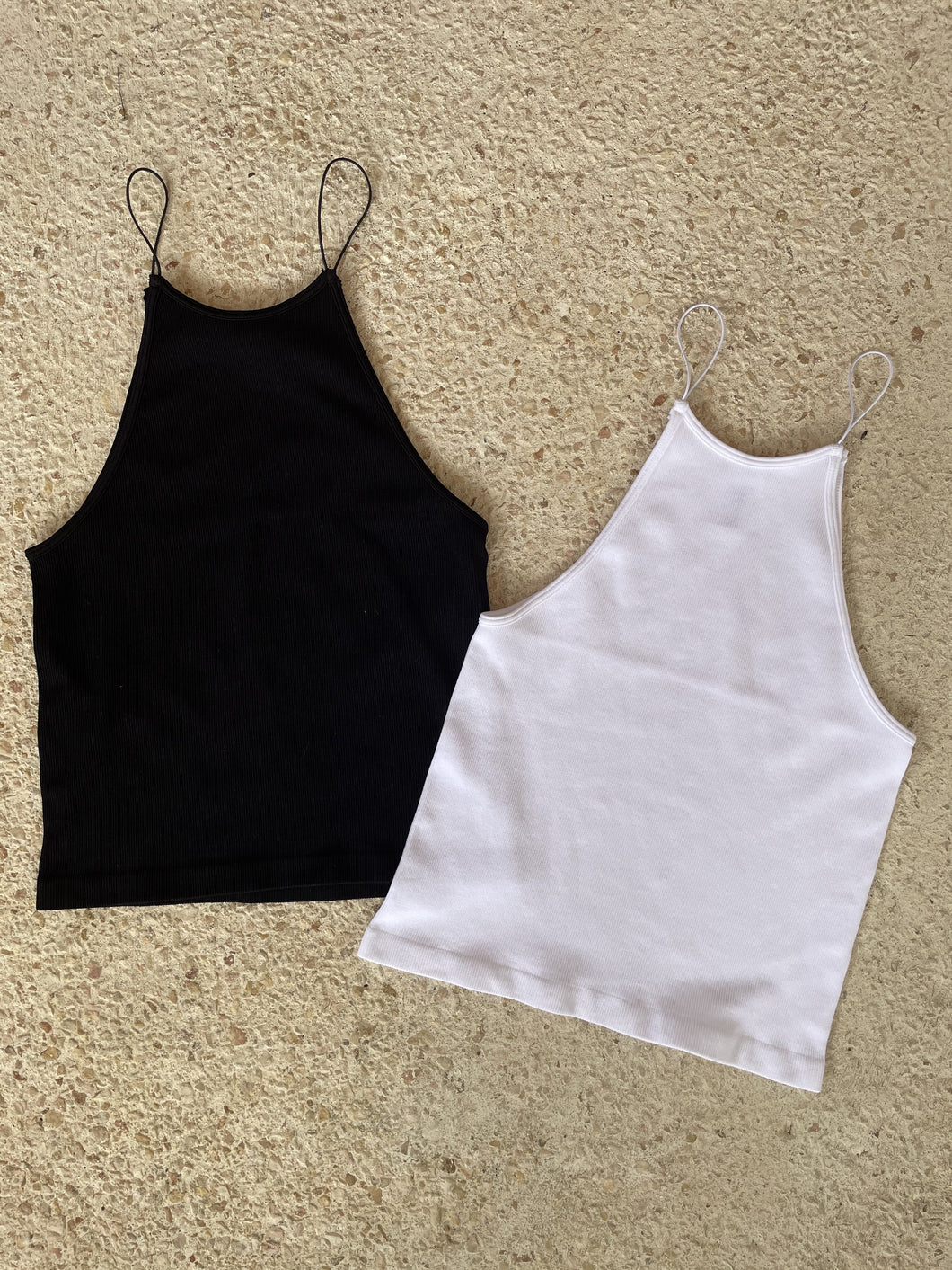 Racer Cami Top- White