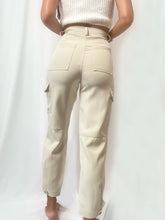 Load image into Gallery viewer, Utility Cargo Pants- Cream
