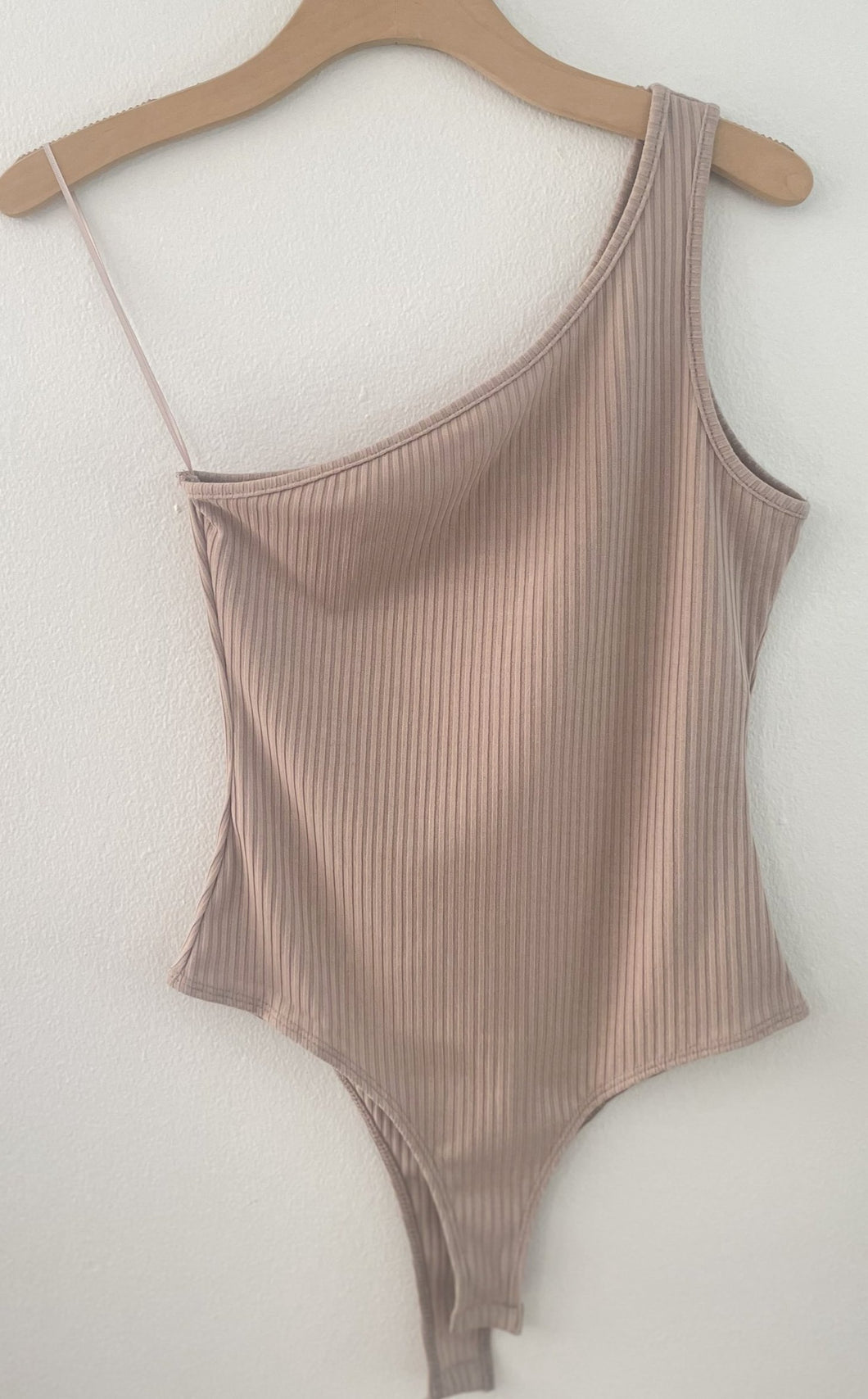 Rib Bodysuit- Nude Mocha