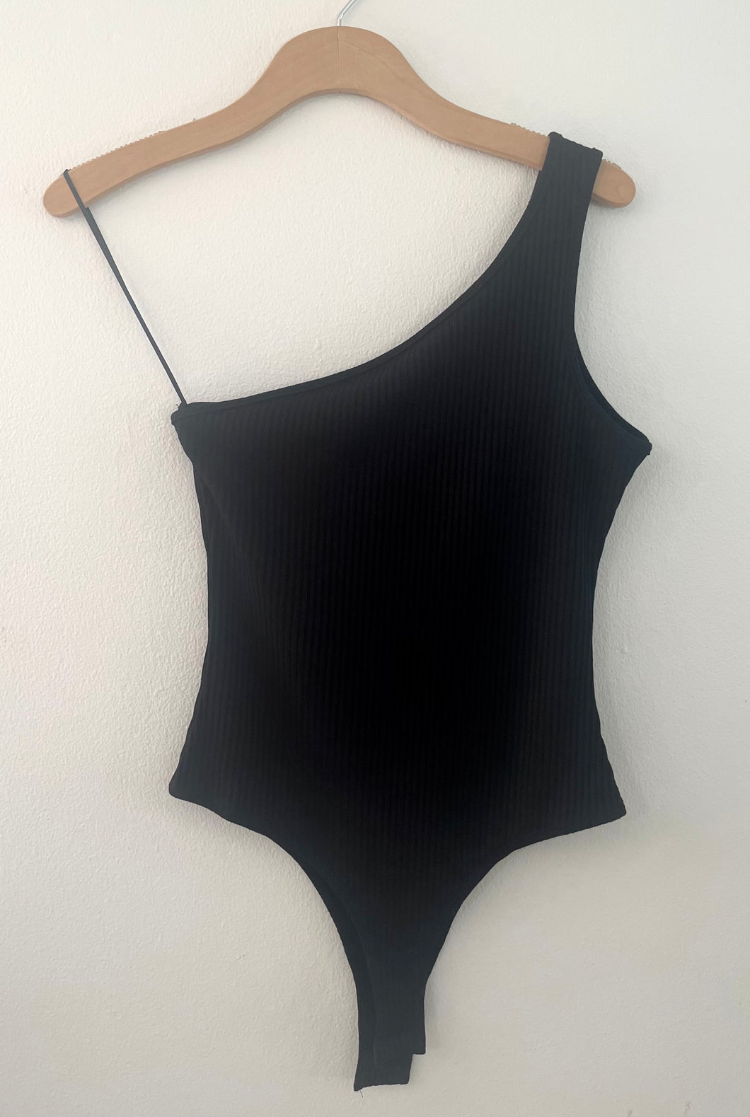 Rib Bodysuit- Black