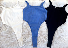 Load image into Gallery viewer, High-cut Rib Bodysuit- Blue
