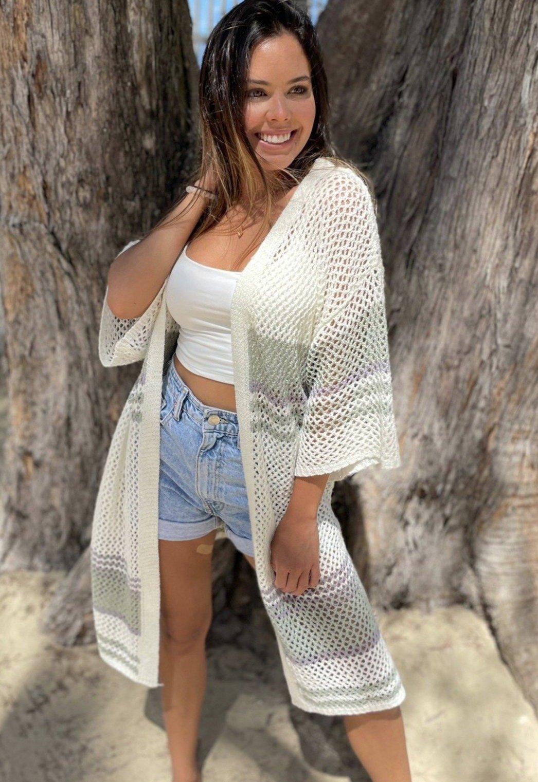 Maui Crochet Kimono