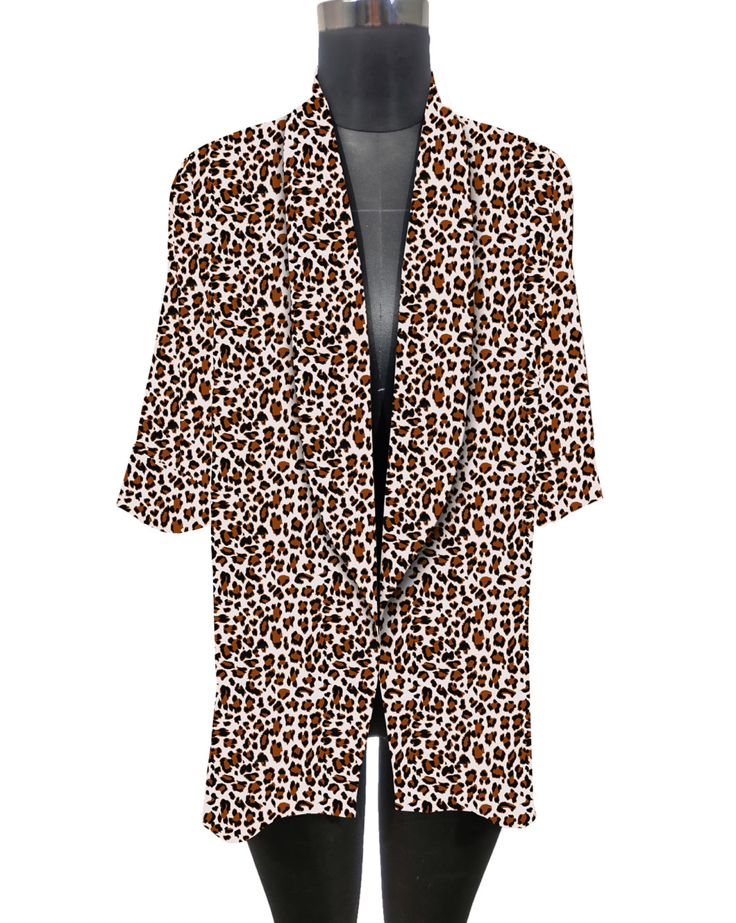 Brenna Boyfriend Blazer- Natural Leopard