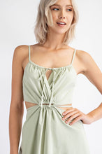 Load image into Gallery viewer, Cut-Out Midi Dress- Sage
