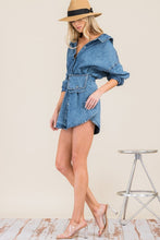 Load image into Gallery viewer, Belted Denim Dress
