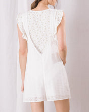 Load image into Gallery viewer, White Eyelet Overall Romper
