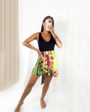 Load image into Gallery viewer, Abstract Wrap Mini Skirt
