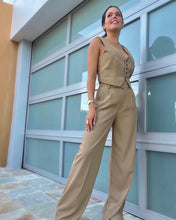 Load image into Gallery viewer, Taupe Vest + Pant Set
