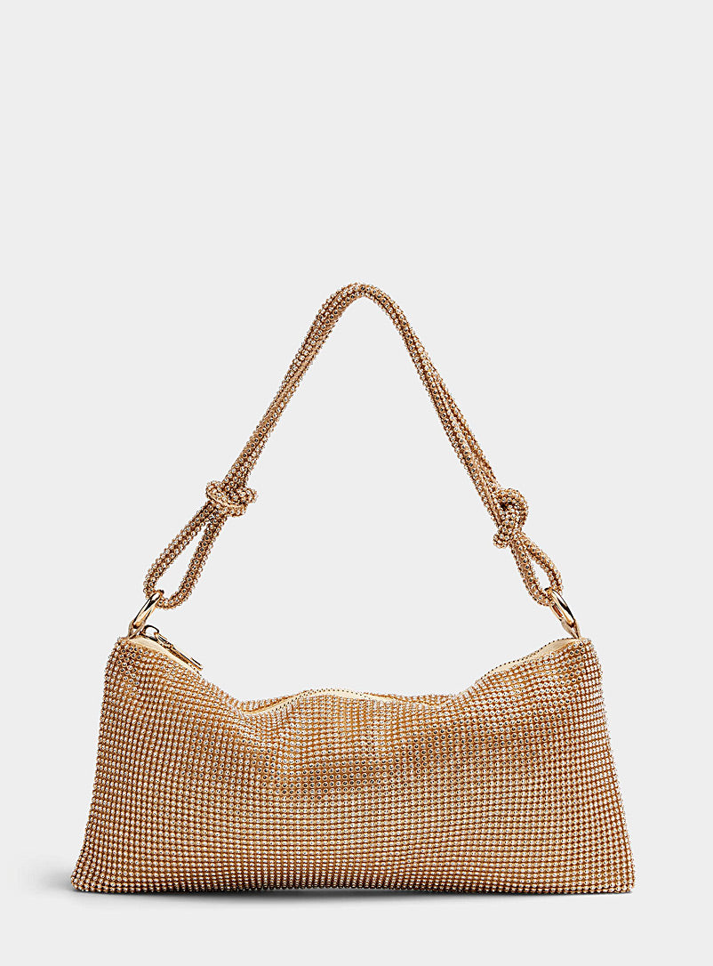 Rhinestone Bag-Gold