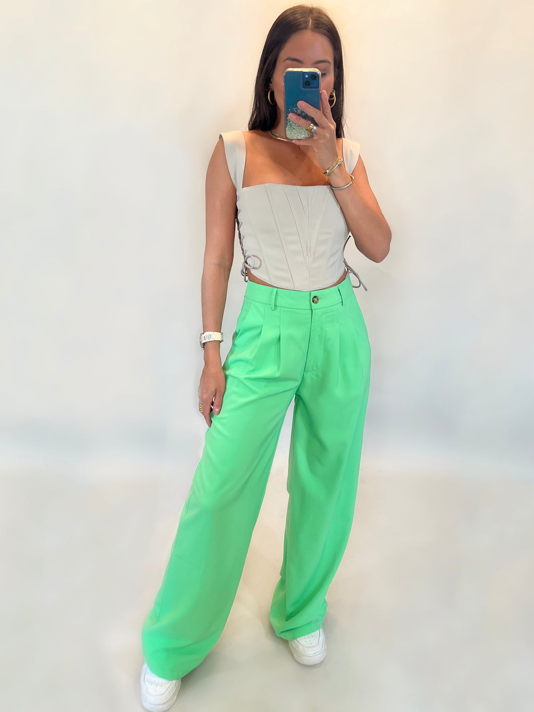 Estella Trousers- Neon Green