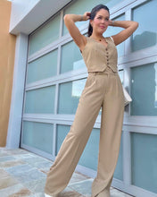 Load image into Gallery viewer, Taupe Vest + Pant Set
