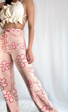 Load image into Gallery viewer, Pink Floral Wide Leg Pant
