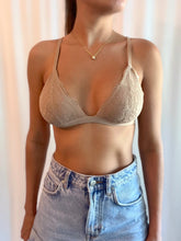 Load image into Gallery viewer, Lace Triangle Bralette- Cocoa
