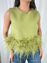 Load image into Gallery viewer, Green Feather Blouse
