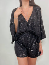 Load image into Gallery viewer, Endless Sequin Romper- Black
