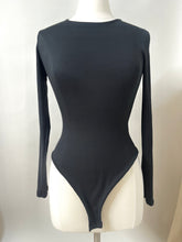 Load image into Gallery viewer, Black Long-sleeve Bodysuit
