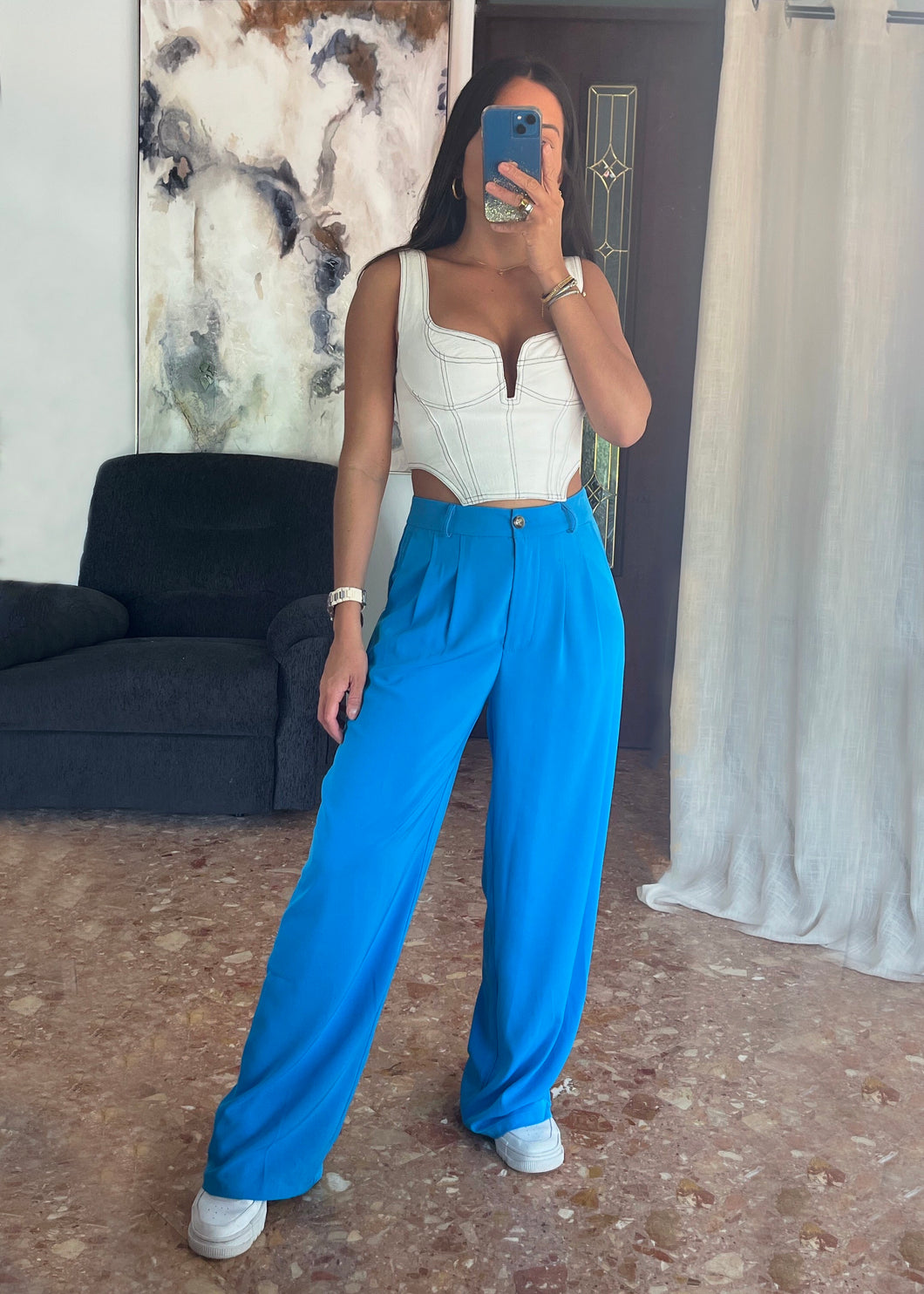 Estella Trousers- Azure