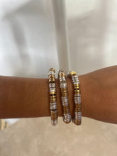 Load image into Gallery viewer, Two Tone Bracelet Stack (Set of 3)
