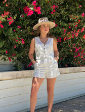 Load image into Gallery viewer, Linen Vest + Shorts Set
