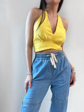 Load image into Gallery viewer, Yellow Halter Top
