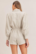 Load image into Gallery viewer, Linen Long Sleeve Romper
