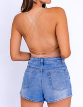 Load image into Gallery viewer, Back Strap Bodysuit- Camel
