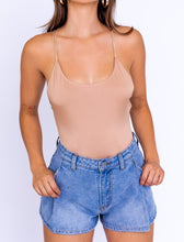 Load image into Gallery viewer, Back Strap Bodysuit- Camel
