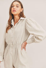 Load image into Gallery viewer, Linen Long Sleeve Romper
