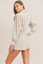 Load image into Gallery viewer, Linen Long Sleeve Romper
